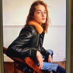 - Maje Real Leather Jacket